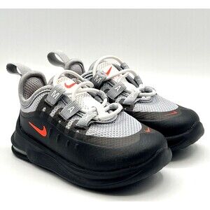 Nike Air Max Axis Wolf Gray Crimson Black Elastic Laces AH5224-003 Sz 4C